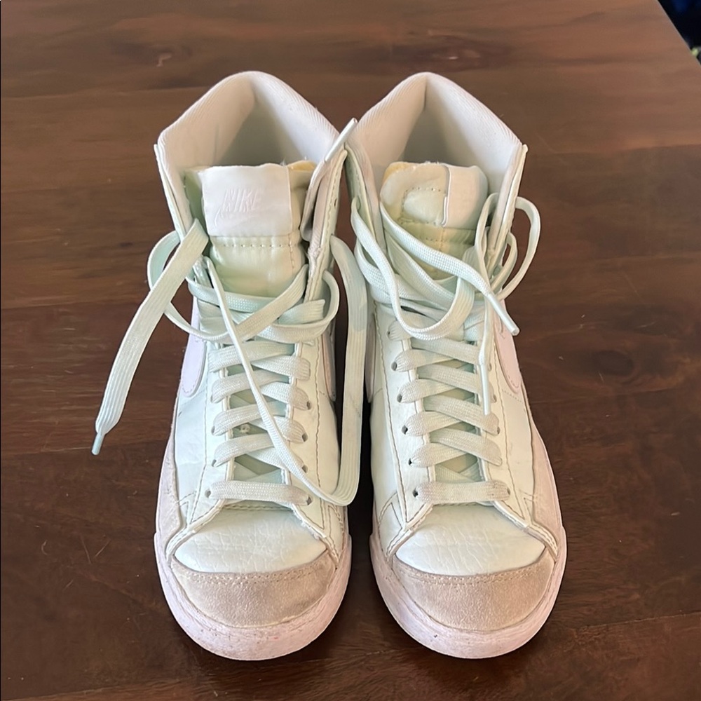Leather Nike high top sneakers